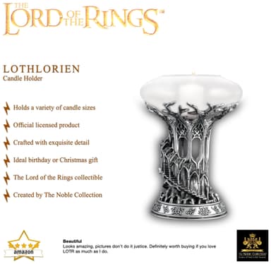 Noble Collection Lord of the Rings kynttilänjalka (Lothlorien)