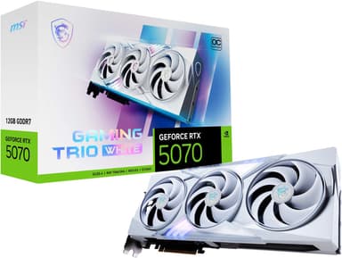MSI GeForce RTX 5070 12G GAMING TRIO OC WHITE näytönohjain
