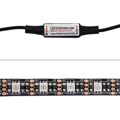Tv-taustavalaistus Usb kaukosäätimellä - 12W 60 LED SMD 5050 RGB 1x1m