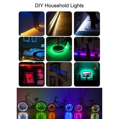 Tv-taustavalaistus Usb kaukosäätimellä - 12W 60 LED SMD 5050 RGB 1x1m