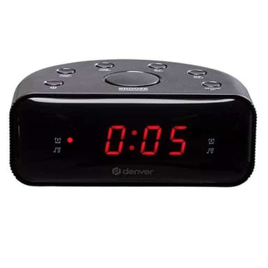 Denver kelloradio CR-430MK2, jossa on kaksoishälytys ja FM-radio