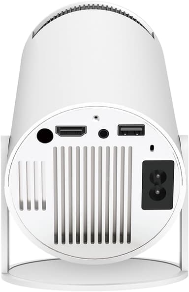 NÖRDIC Mini Portable Projector 4K 1080P Full HD -tuki Android 11 & Netflix – WiFi 6, BT 5.0, 180° kierto, kotiteatteriprojektori