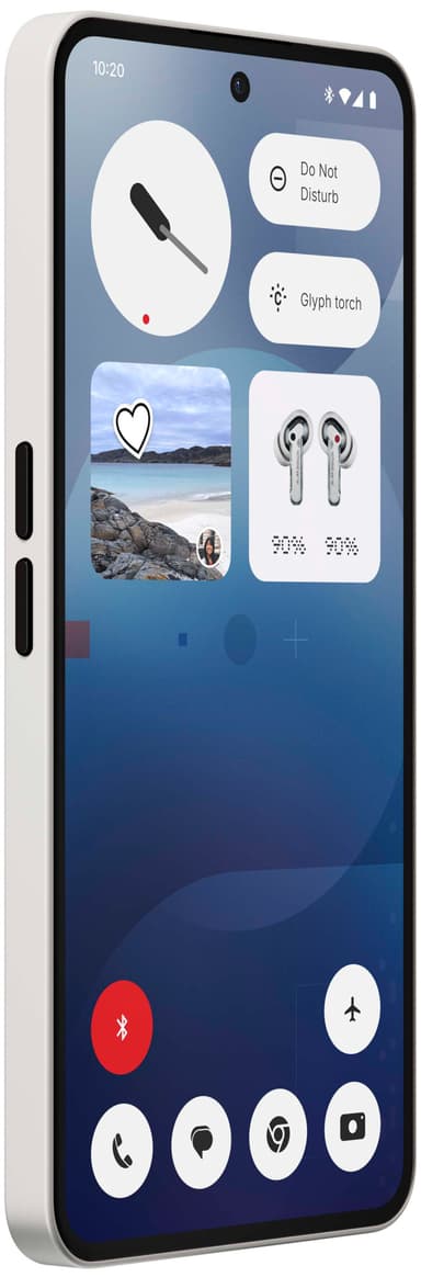 Nothing Phone (3a) 5G älypuhelin 8/128 GB (valkoinen)