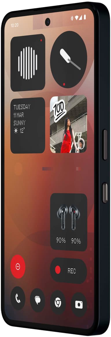 Nothing Phone (3a) 5G älypuhelin 12/256 GB (musta)
