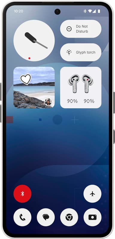 Nothing Phone (3a) 5G älypuhelin 8/128 GB (valkoinen)