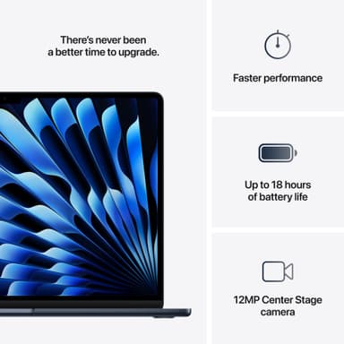 MacBook Air 15 M4 16/512 GB (keskiyö)