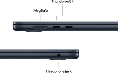 MacBook Air 15 M4 16/512 GB (keskiyö)