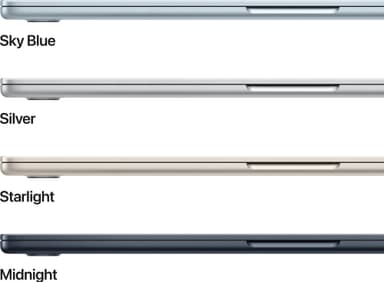 MacBook Air 15 M4 16/512 GB (keskiyö)