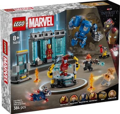 LEGO Marvel Iron Manin laboratorio Haarniskahuone 76315