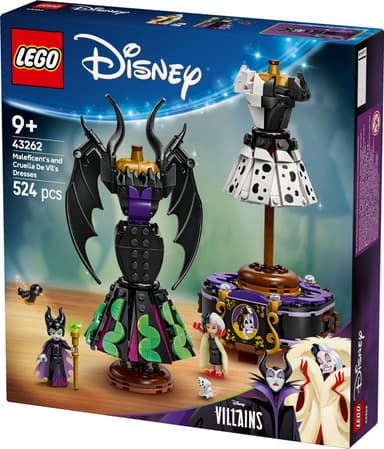 LEGO Disney Pahattaren ja Cruella De Vilin mekot 43262