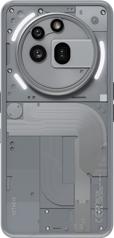 Nothing Phone (3a) Pro älypuhelin 12/256 GB (harmaa)