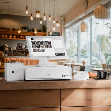 SumUp Point of Sale -järjestelmä Lite Solo-kortinlukijalla (valkoinen)