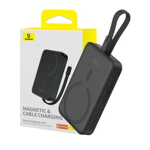 Powerbank Baseus Magnetic Mini 10000mAh, Lightning 20W MagSafe (musta)