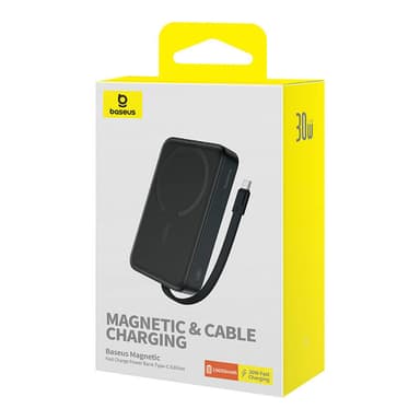 Powerbank Baseus Magnetic Mini 10000mAh, USB-C 30W MagSafe (musta)