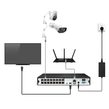 POE 5MP IP-kameran verkkokamera, 2-suuntainen ääni, pimeänäkö, ääni- ja valohälytys, IP66