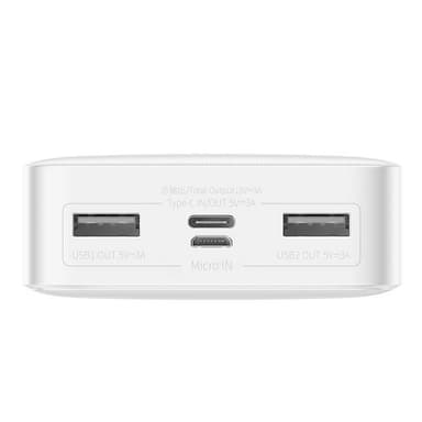 Powerbank Baseus Bipow 20000mAh, 15W (valkoinen)