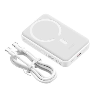 Powerbank mini Baseus 10000mAh, USB-C 30W valkoinen