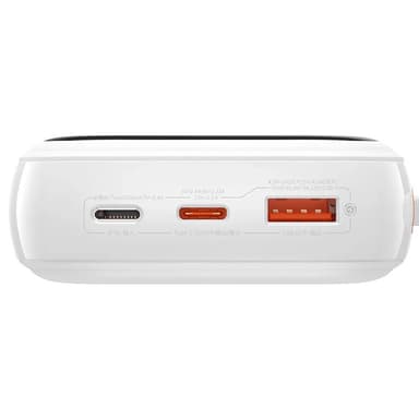 Powerbank Baseus Qpow PRO Lightning-kaapelilla, USB-C-portilla ja USB 20000mAh, 20W (valkoinen)