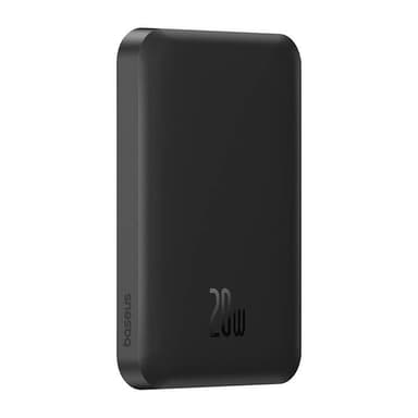 Magneettinen Mini Powerbank Baseus 5000mAh, USB-C 20W (musta)