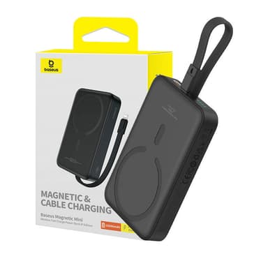 Powerbank Baseus Magnetic Mini 10000mAh, Lightning 20W MagSafe (musta)