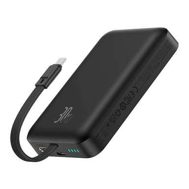 Powerbank Baseus Magnetic Mini 10000mAh, USB-C 30W MagSafe (musta)