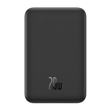 Magneettinen Mini Powerbank Baseus 5000mAh, USB-C 20W (musta)