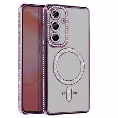Diamond bling MagSafe kuori Samsung Galaxy S24 - Purple