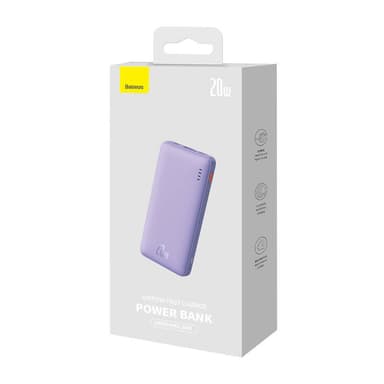 Baseus Airpow 10000mAh 20W Powerbank (violetti)