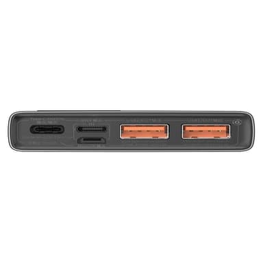Powerbank Baseus Adaman Metal, 10000mAh, 2xUSB, USB-C, Lightning, MicroUSB 22.5W (musta)