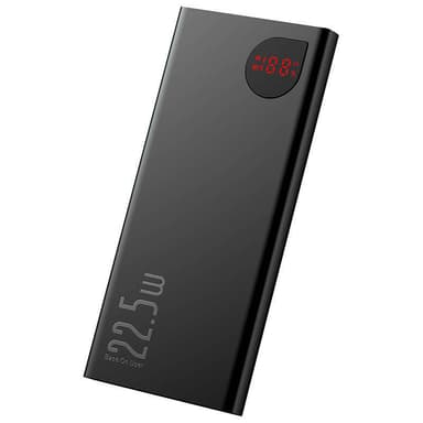 Powerbank Baseus Adaman Metal, 10000mAh, 2xUSB, USB-C, Lightning, MicroUSB 22.5W (musta)