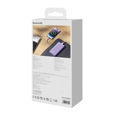 Baseus Airpow 10000mAh 20W Powerbank (violetti)