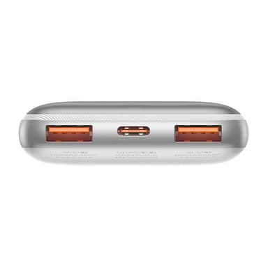Powerbank Baseus Bipow Pro 10000mAh, 2xUSB, USB-C, 22,5W (valkoinen)