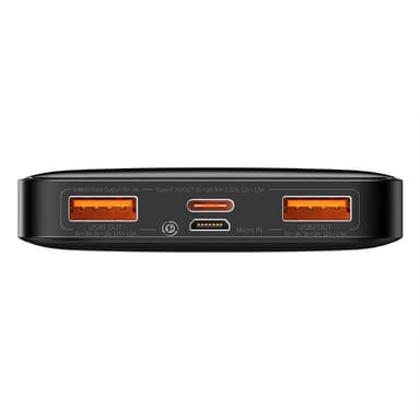 Powerbank Baseus Bipow 10000mAh, 20W (musta)