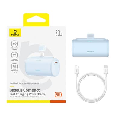 Powerbank OS-Baseus Compact IP 5000mAh 20W (sininen)