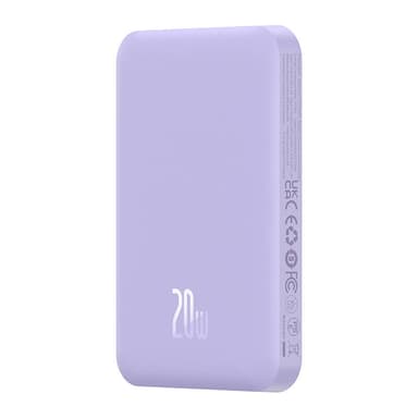 Magneettinen Mini Powerbank Baseus 5000mAh 20W (violetti)