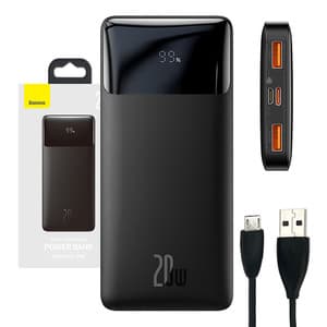 Powerbank Baseus Bipow 10000mAh, 20W (musta)