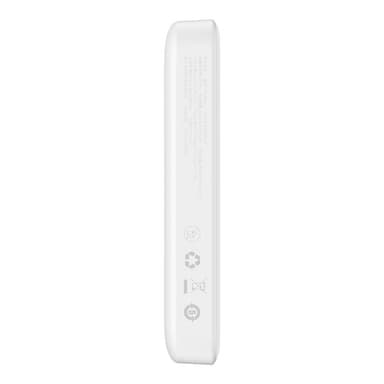 Powerbank Baseus Magnetic, 10000mAh, USB-C 20W, MagSafe (valkoinen)