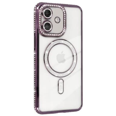 Diamond bling MagSafe kuori iPhone 12 - Purple
