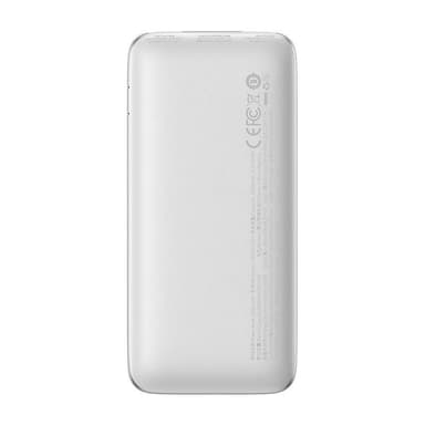 Powerbank Baseus Bipow Pro 10000mAh, 2xUSB, USB-C, 22,5W (valkoinen)
