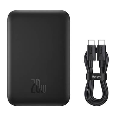 Mini Wireless PowerBank 20W Baseus (musta)