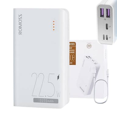 Powerbank Romoss SENSE4SF 10000mAh, 22.5W (valkoinen)
