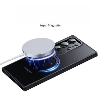 Suojaava Samsung-puhelinkotelo magneettitelineellä Musta Samsung Galaxy S23