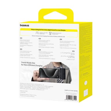 Powerbank OS-Baseus Compact IP 5000mAh 20W (musta)
