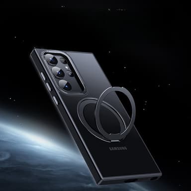 Suojaava Samsung-puhelinkotelo magneettitelineellä Musta Samsung Galaxy S23
