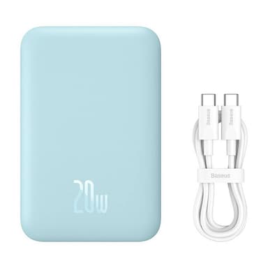 Powerbank mini Baseus 6000 mAh 20W (sininen)