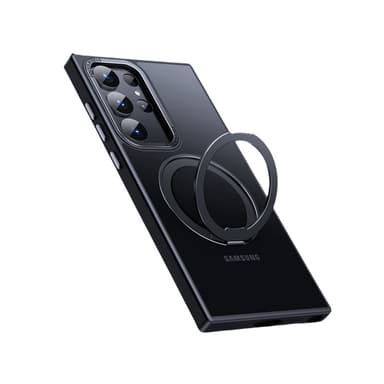 Suojaava Samsung-puhelinkotelo magneettitelineellä Musta Samsung Galaxy S23