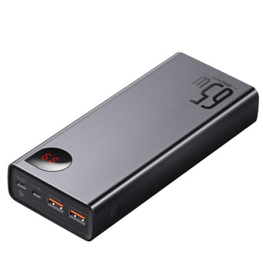 Powerbank Baseus Adaman Metal 20000mAh PD QC 3.0 65W 2xUSB + USB-C + micro USB (musta)