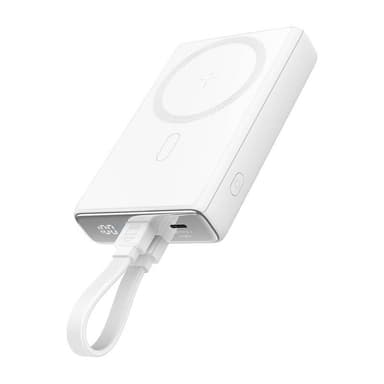 Joyroomin magneettinen varavirtalähde jalustalla JR-PBM01, 20W, 10000mA (valkoinen)