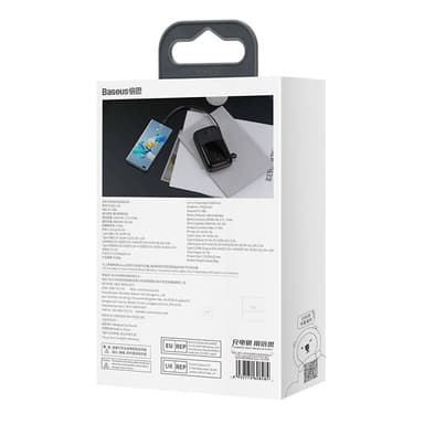 Powerbank Baseus Qpow PRO kaapelilla, 10000mAh, 22.5W (musta)