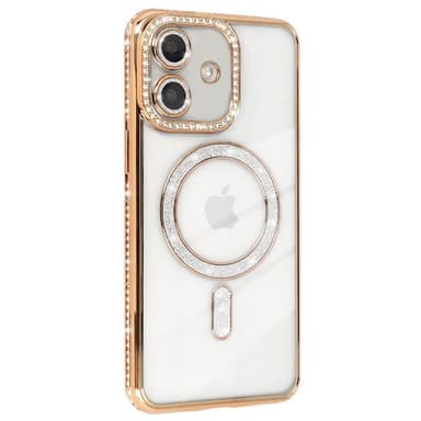 Diamond bling MagSafe kuori iPhone 16 Plus - Gold